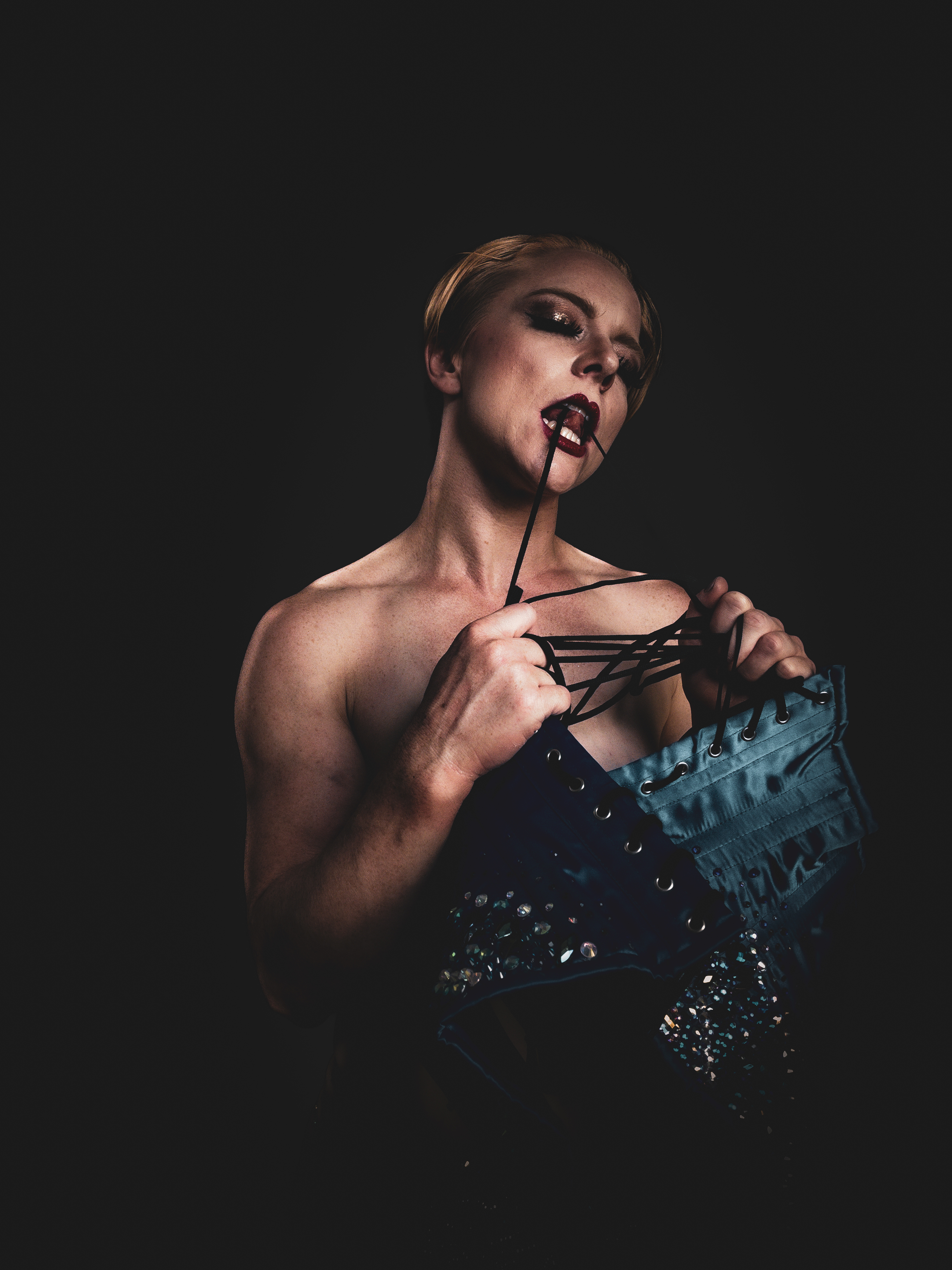 portrait of Alisa Mae - Aerialist, Circus + Burlesque Performer